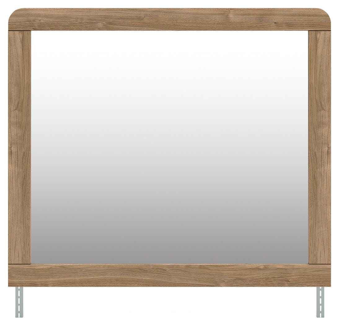 Gramburg Warm Natural Brown Bedroom Mirror by Ashley at Eve Furniture