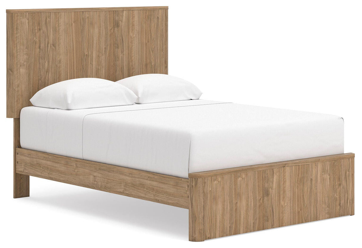 Gramburg Warm Natural Brown Youth Panel Platform Bedroom Set by Ashley at Eve Furniture