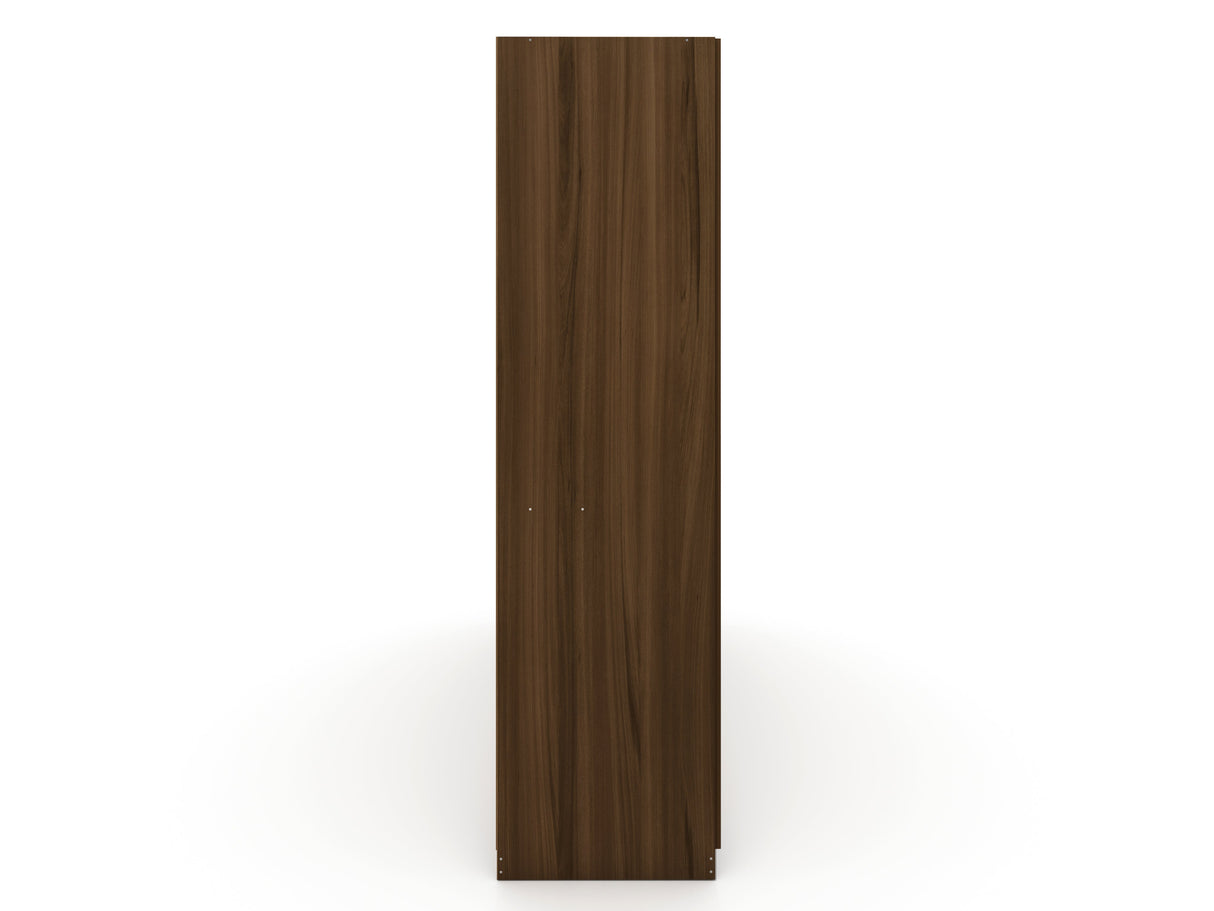 Gramercy Wardrobe Armoire Closet in Brown by Manhattan Comfort at Eve Furniture
