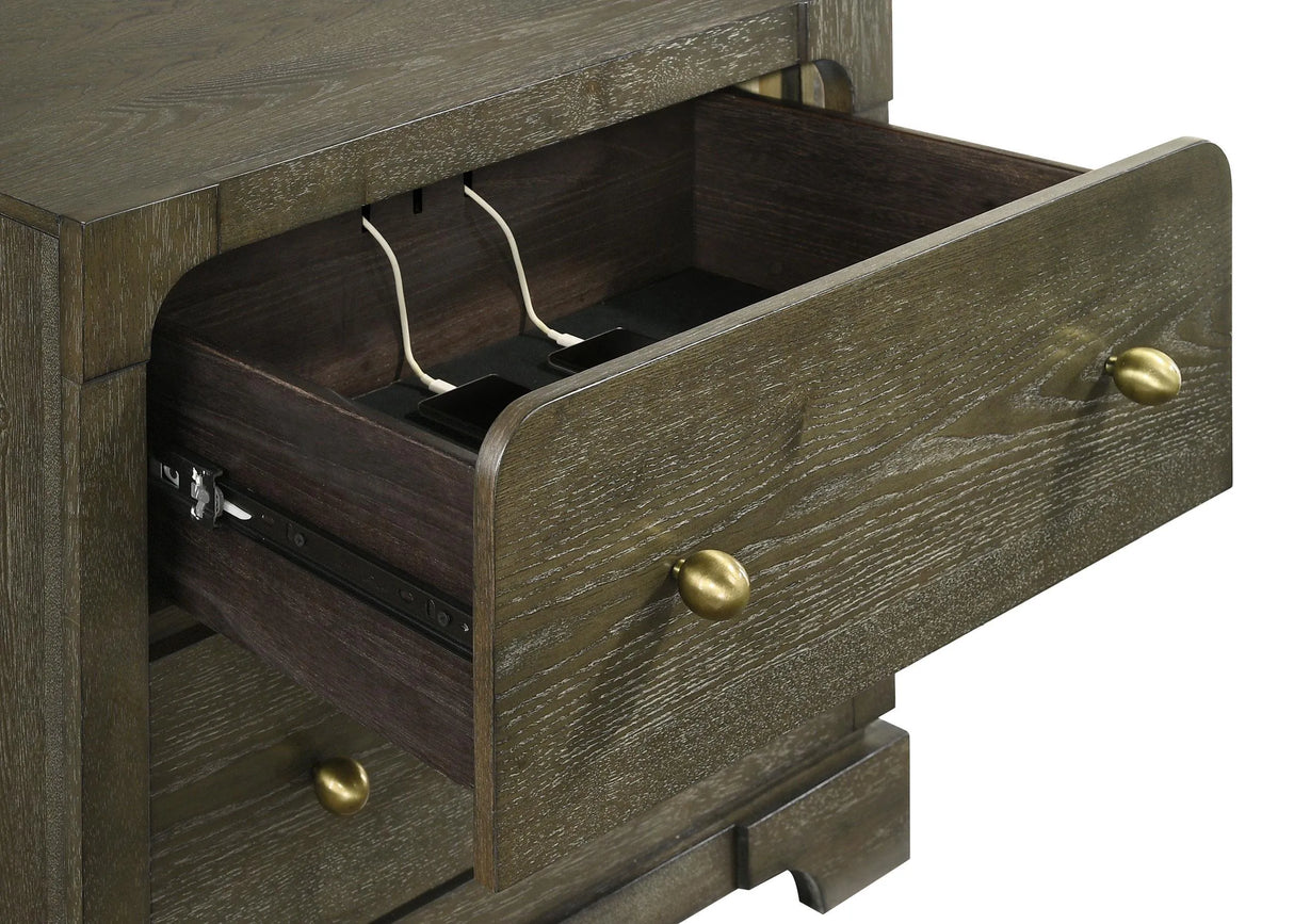 Gran Park Dark Cocoa 2-drawer Nightstand Bedside Table by Coaster at Eve Furniture