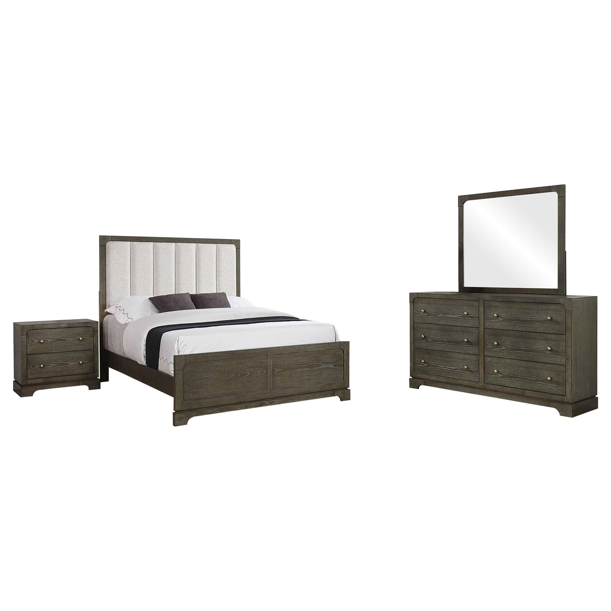 Gran Park Dark Cocoa 4-Piece Eastern King Bedroom Set by Coaster at Eve Furniture