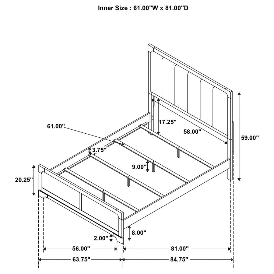 Gran Park Dark Cocoa 4-piece Queen Bedroom Set by Coaster at Eve Furniture