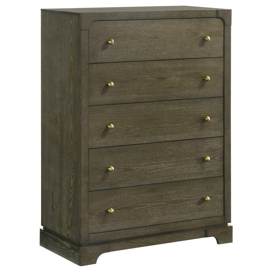 Gran Park Dark Cocoa 5-Piece Queen Bedroom Set by Coaster at Eve Furniture