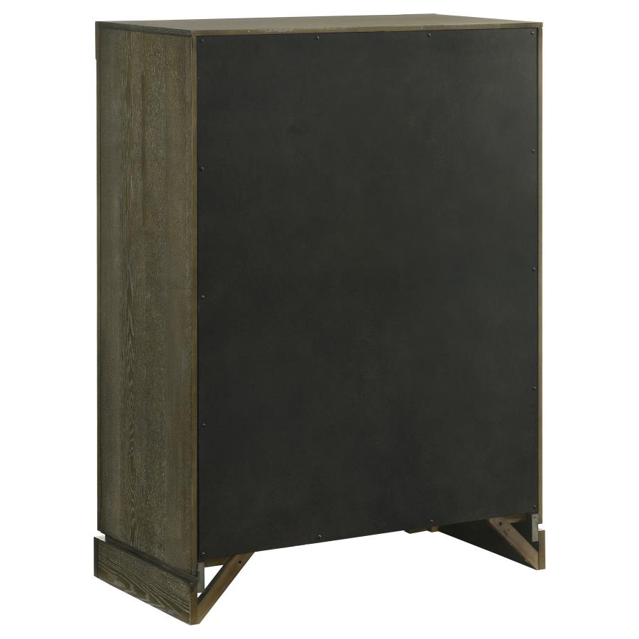 Gran Park Dark Cocoa 5-Piece Queen Bedroom Set by Coaster at Eve Furniture