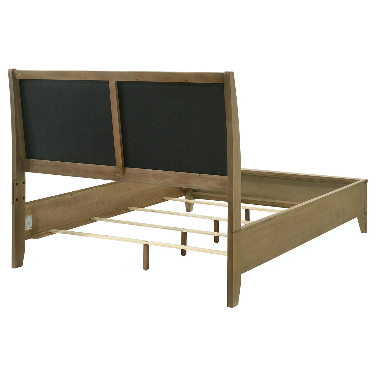 Granada Natural Pine Upholstered Queen Panel Bed by Coaster at Eve Furniture