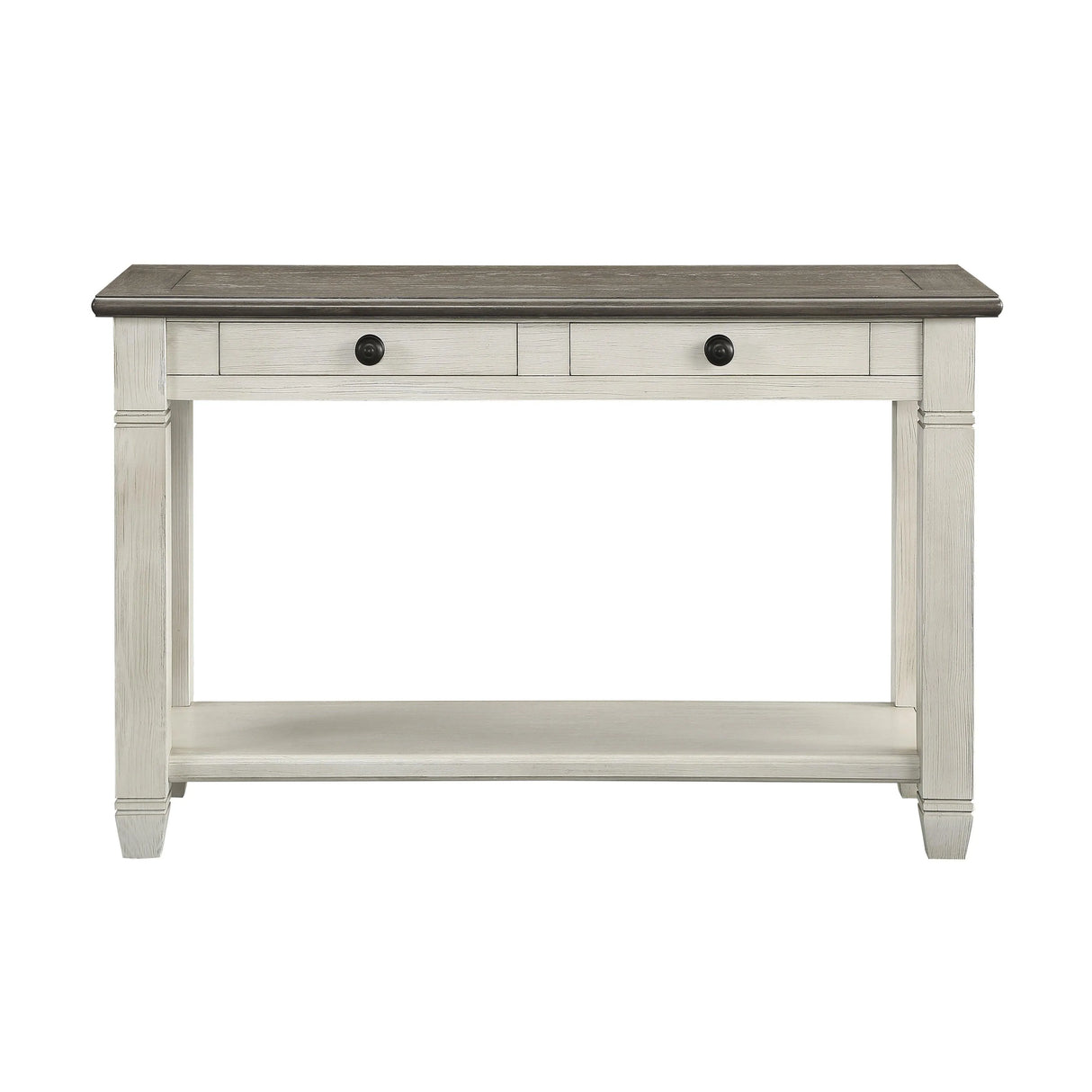 Granby Antique White Sofa Table by Homelegance at Eve Furniture