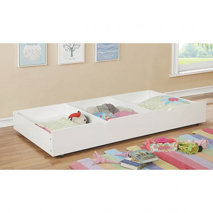 Grano White Trundle by Furniture of America at Eve Furniture