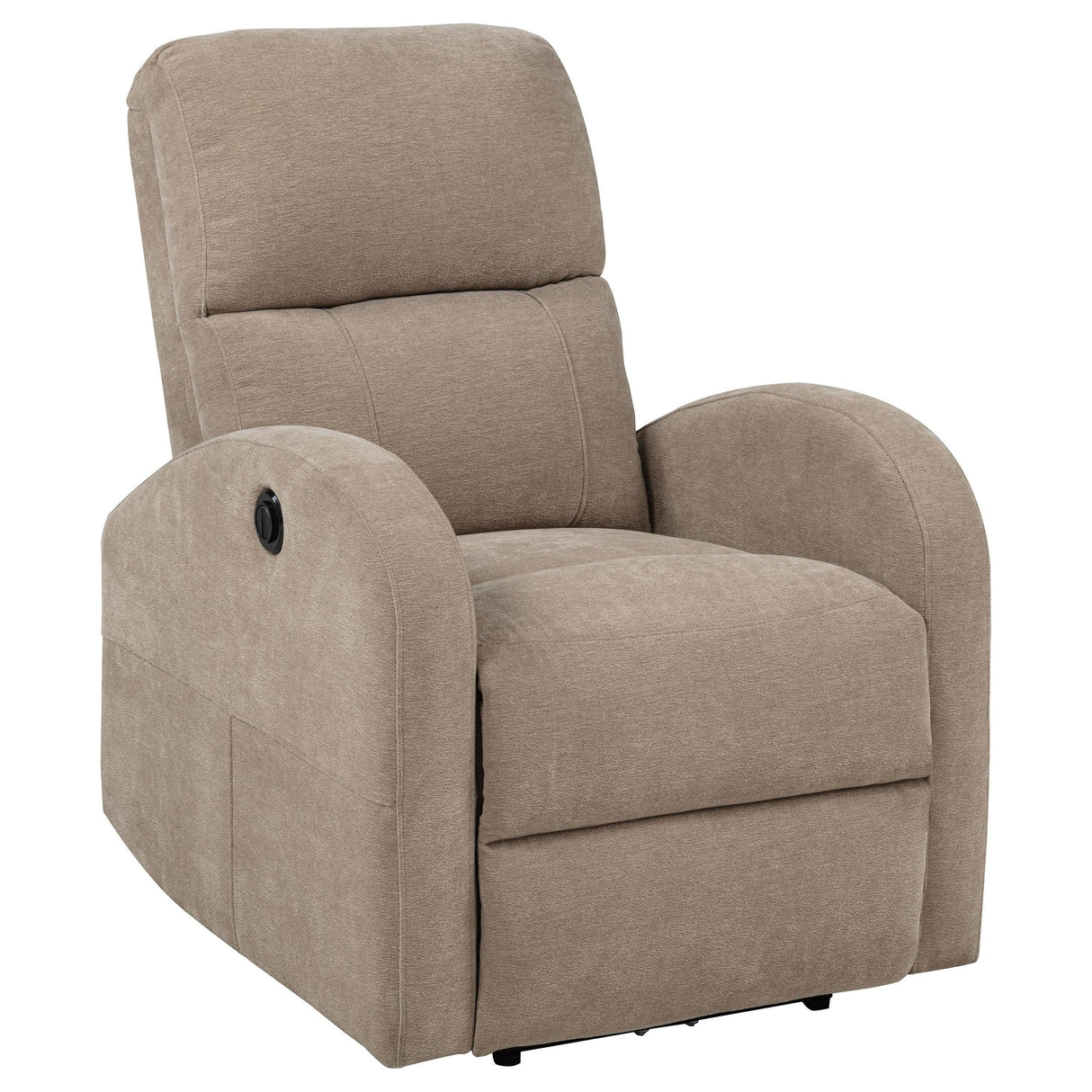Grant Camel Fabric Upholstered Power Recliner Chair by Coaster at Eve Furniture