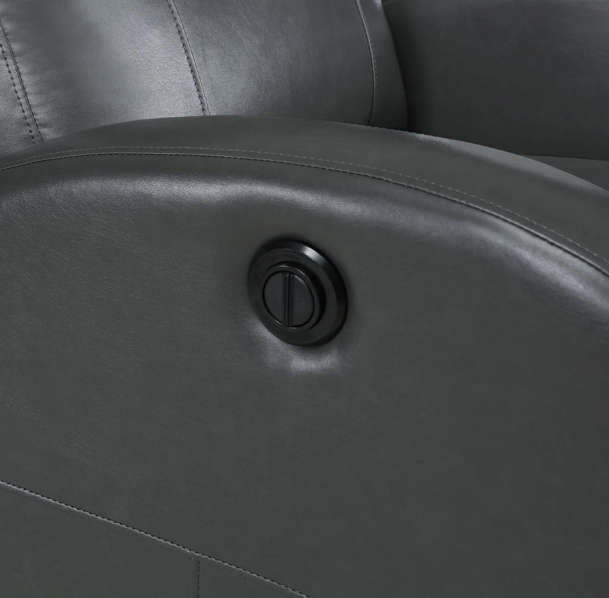 Grant Grey Upholstered Power Recliner Chair by Coaster at Eve Furniture