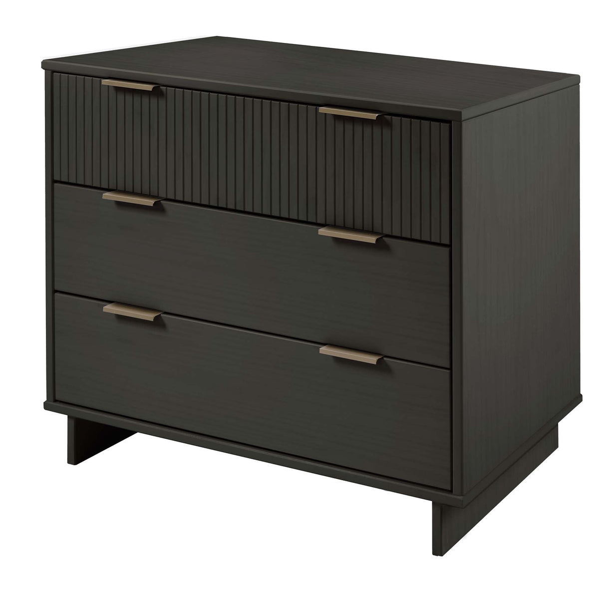 Granville 2-Piece Standard Dresser and Nightstand Set in Dark Grey by Manhattan Comfort at Eve Furniture