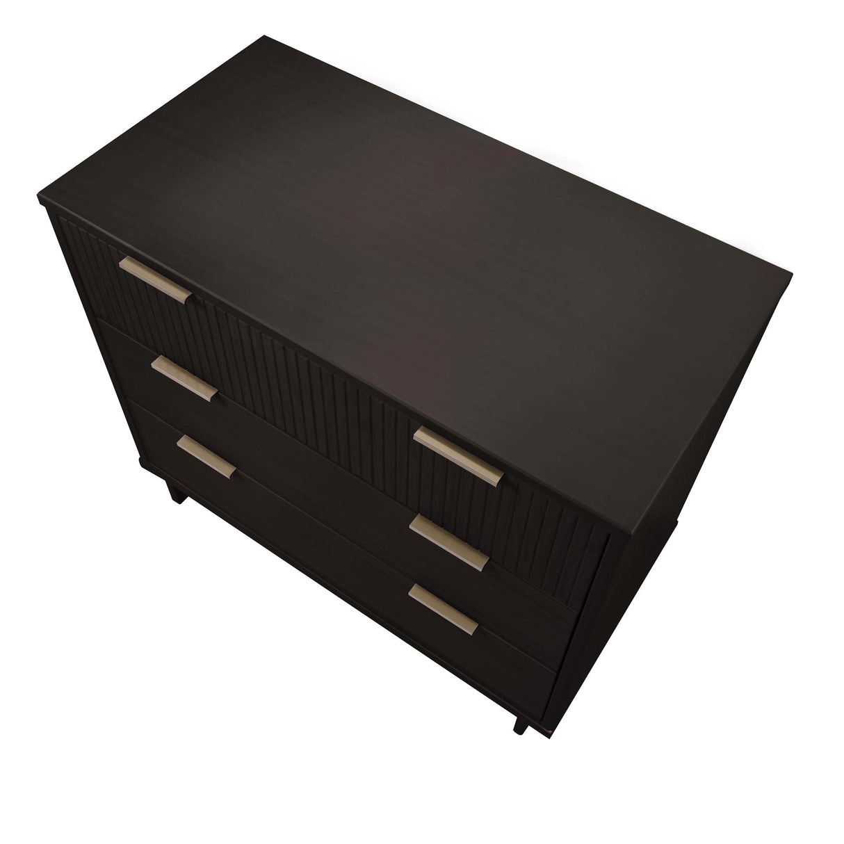 Granville 2-Piece Tall Chest and Standard Dresser Set in Black by Manhattan Comfort at Eve Furniture