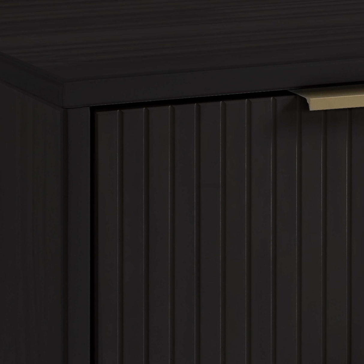 Granville 2-Piece Tall Chest and Standard Dresser Set in Black by Manhattan Comfort at Eve Furniture