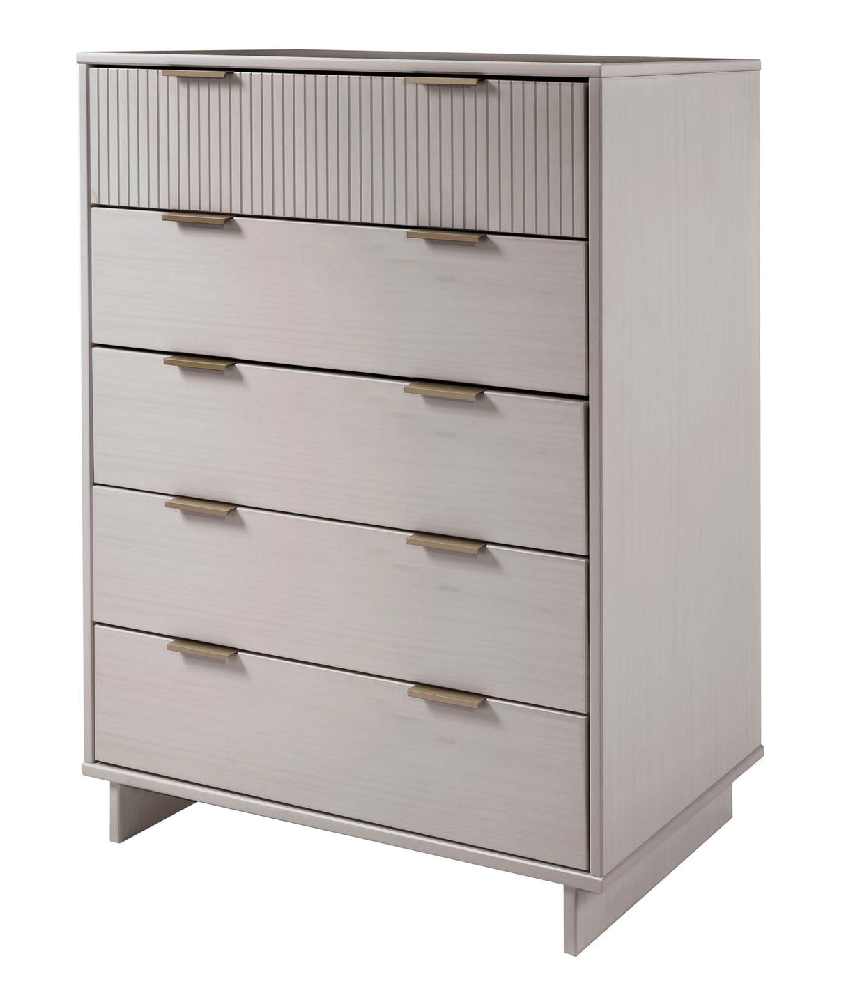 Granville 2-Piece Tall Chest and Standard Dresser Set in Light Grey by Manhattan Comfort at Eve Furniture
