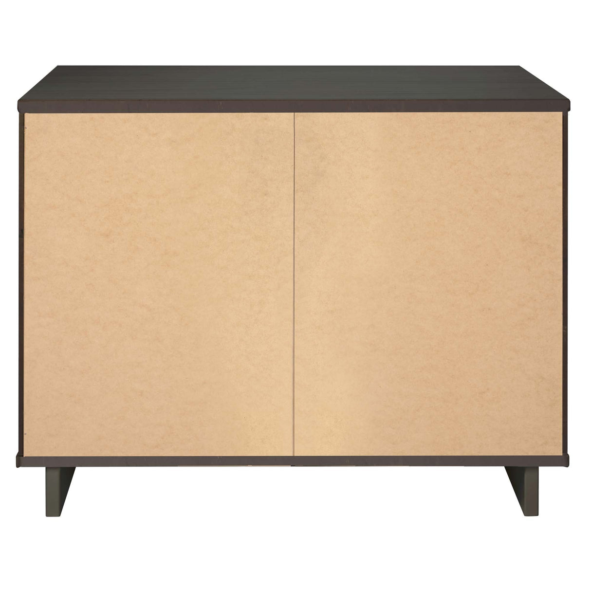 Granville 2-Piece Tall Narrow and Standard Dresser Set in Dark Grey by Manhattan Comfort at Eve Furniture