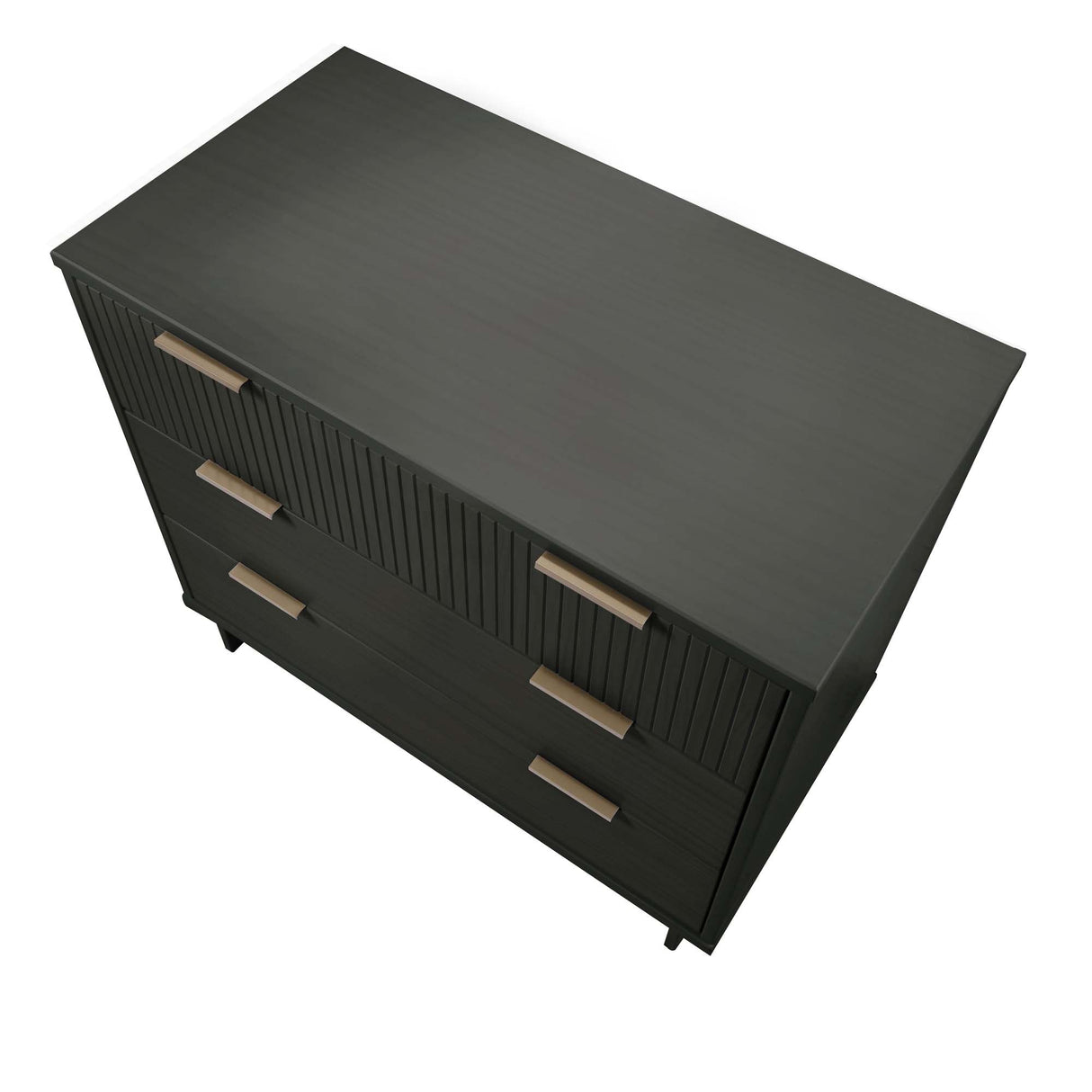 Granville 2-Piece Tall Narrow and Standard Dresser Set in Dark Grey by Manhattan Comfort at Eve Furniture