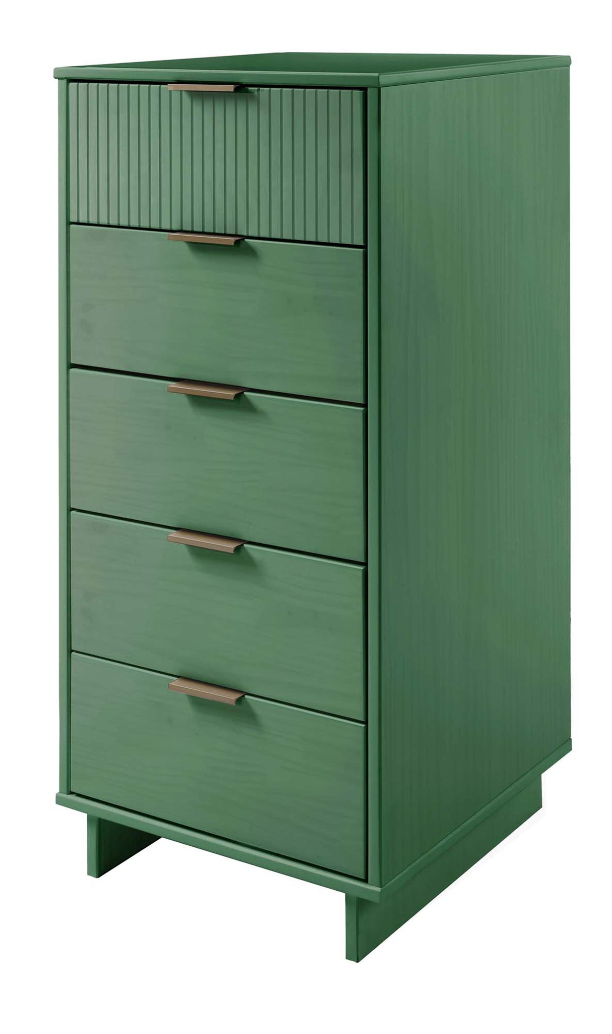 Granville 2-Piece Tall Narrow and Standard Dresser Set in Sage Green by Manhattan Comfort at Eve Furniture