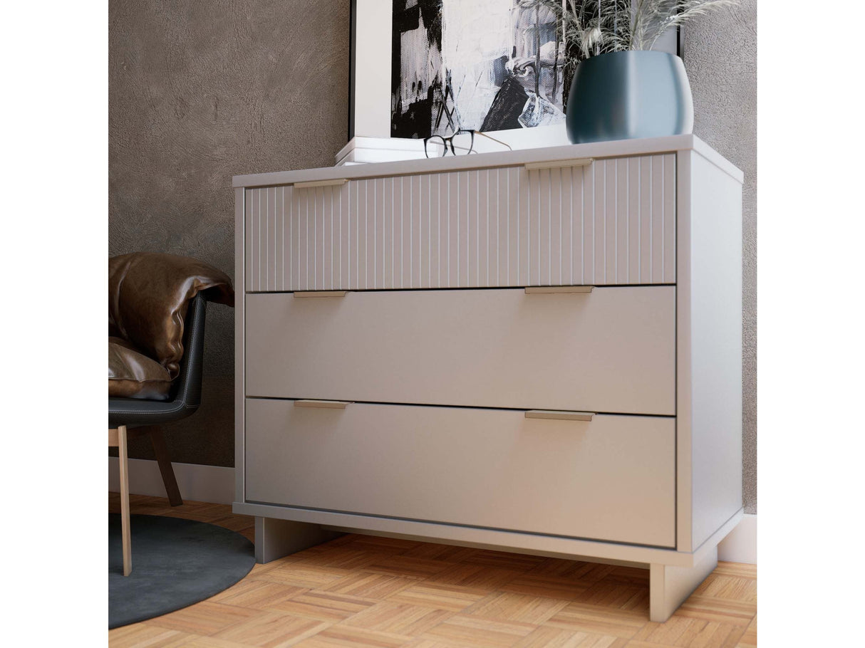 Granville 38.18 Standard Dresser in Light Grey by Manhattan Comfort at Eve Furniture