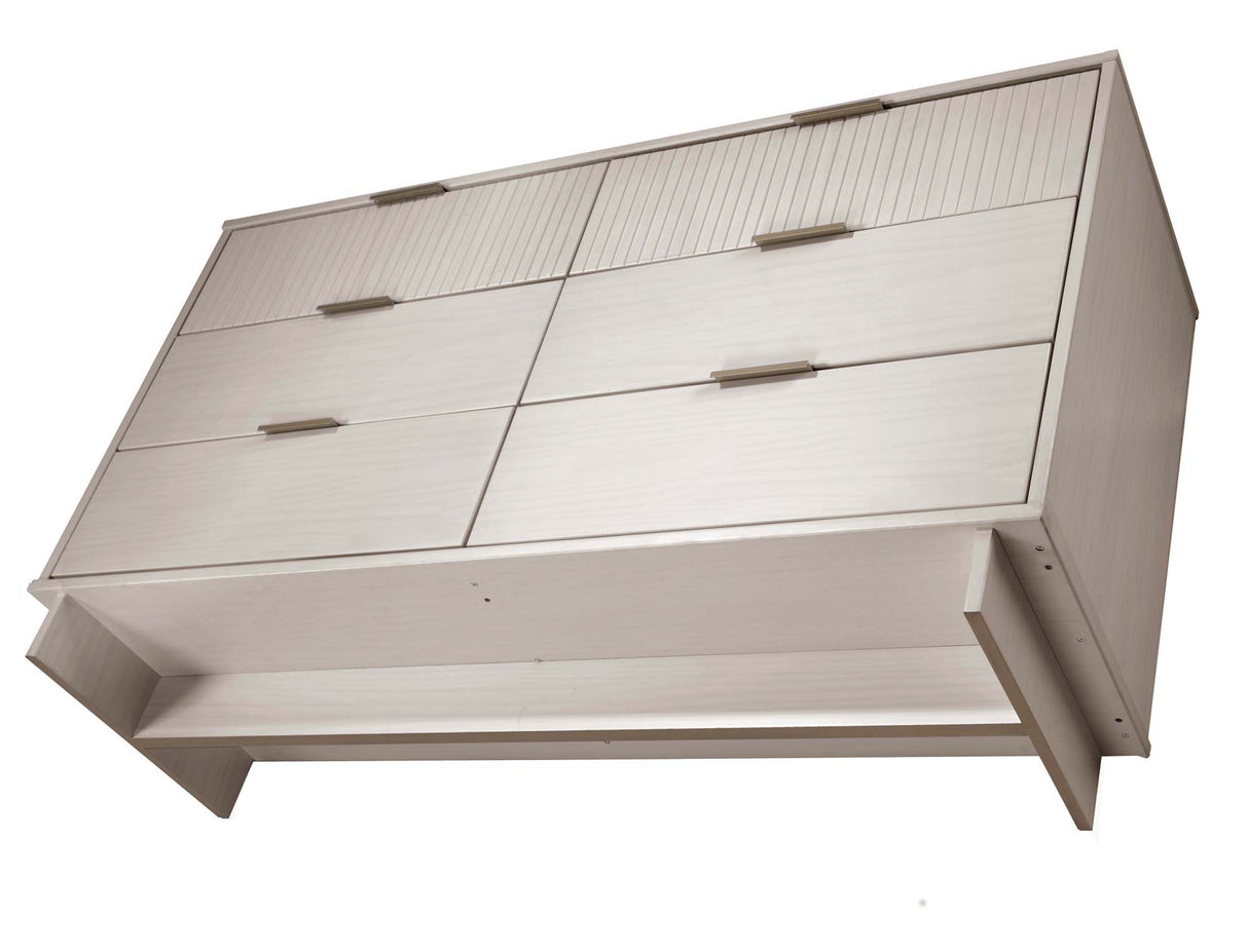 Granville 55.07 Double Wide Dresser in Light Grey by Manhattan Comfort at Eve Furniture