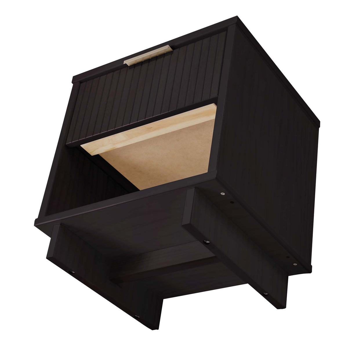 Granville Nightstand 1.0 in Black (set of 2) by Manhattan Comfort at Eve Furniture