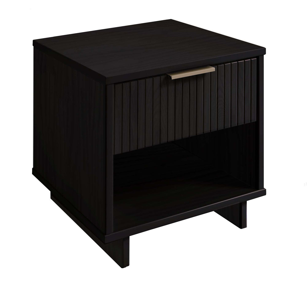 Granville Nightstand 1.0 in Black (set of 2) by Manhattan Comfort at Eve Furniture