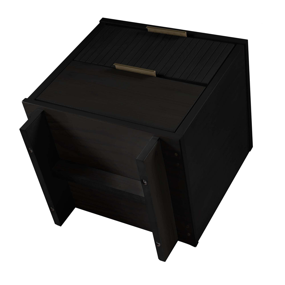 Granville Nightstand 2.0 in Black (set of 2) by Manhattan Comfort at Eve Furniture