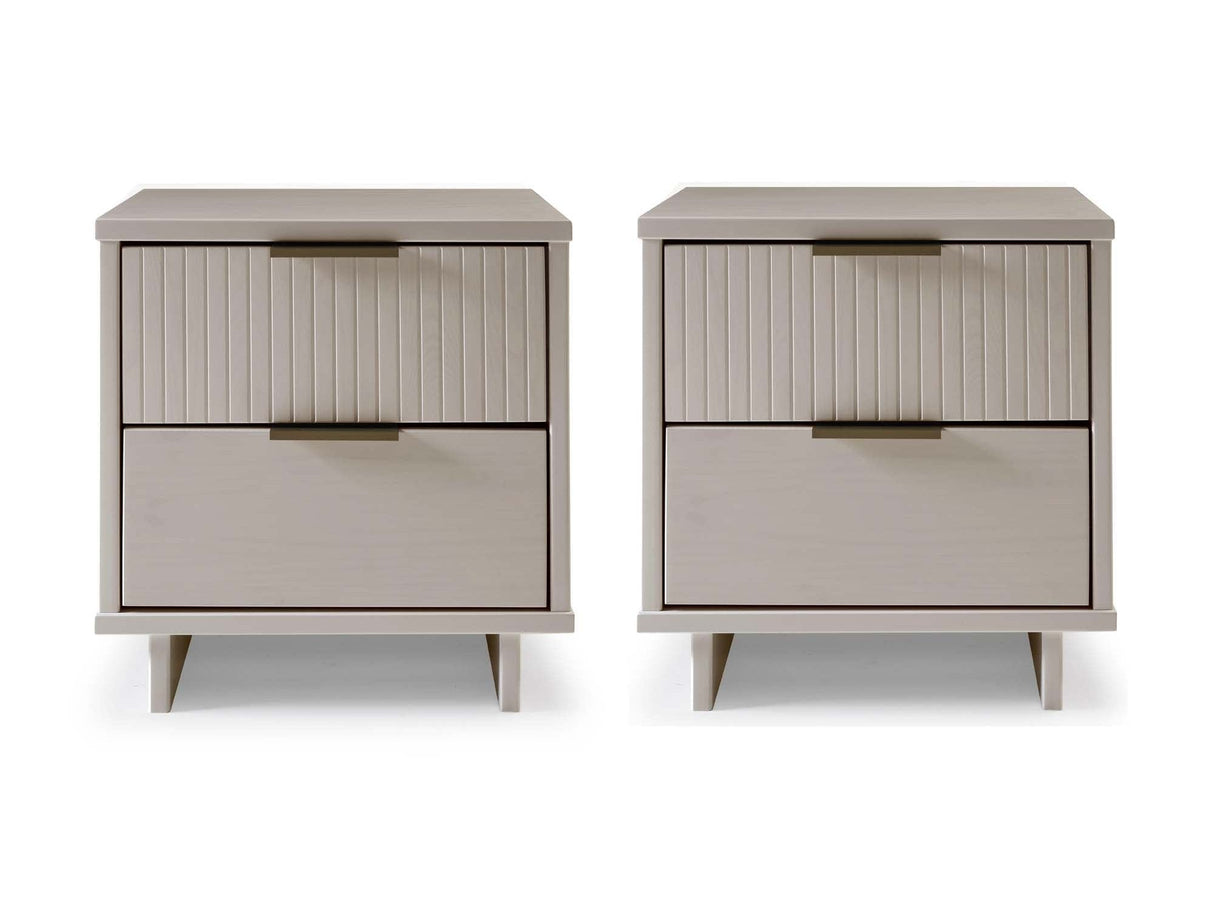 Granville Nightstand 2.0 in Light Grey (set of 2) by Manhattan Comfort at Eve Furniture