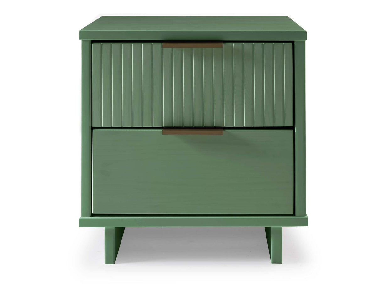 Granville Nightstand 2.0 in Sage Green by Manhattan Comfort at Eve Furniture