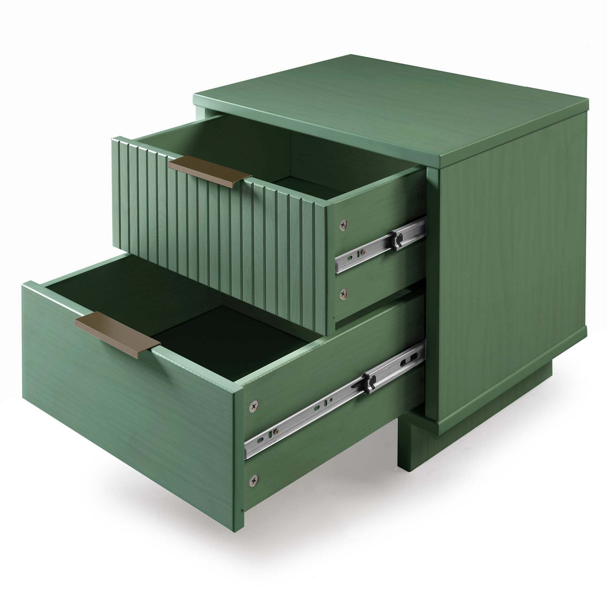 Granville Nightstand 2.0 in Sage Green by Manhattan Comfort at Eve Furniture