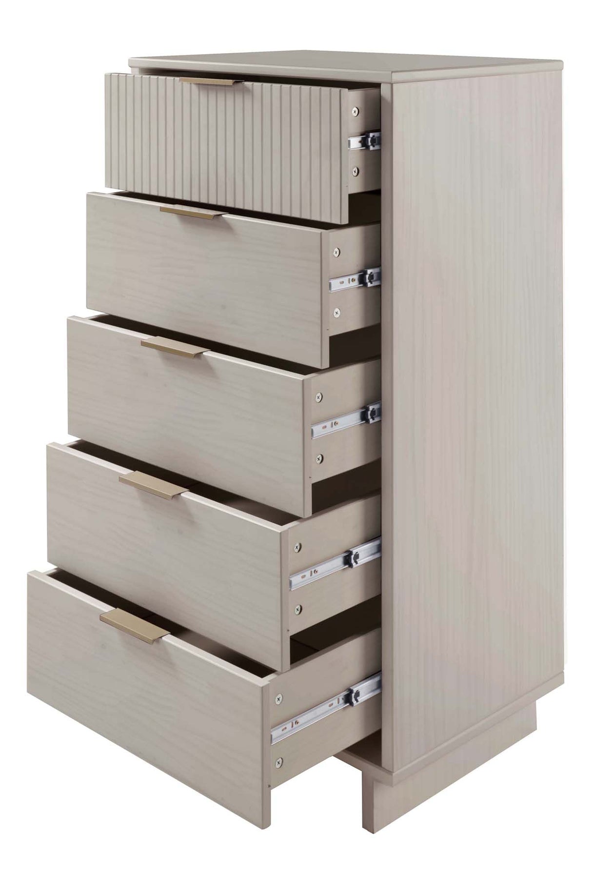 Granville Tall 23.62 Narrow Dresser in Light Grey by Manhattan Comfort at Eve Furniture