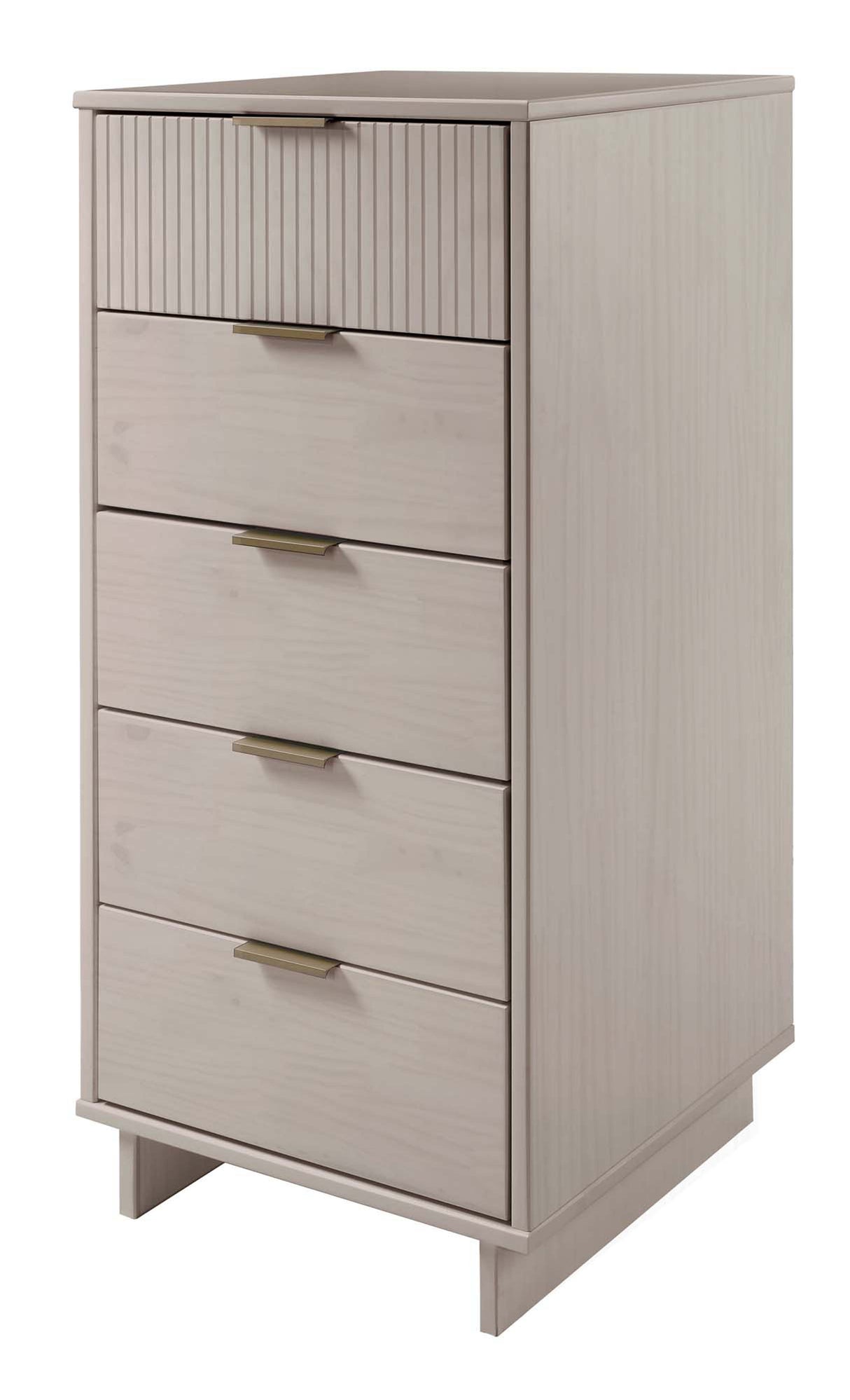 Granville Tall 23.62 Narrow Dresser in Light Grey by Manhattan Comfort at Eve Furniture
