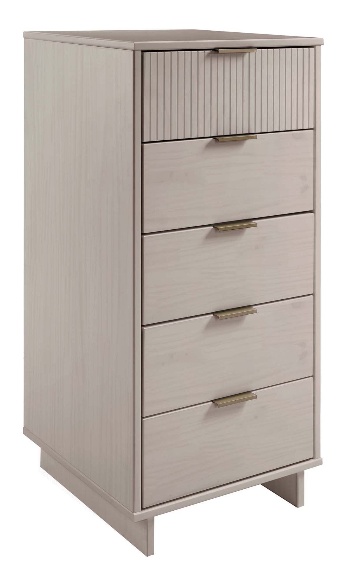 Granville Tall 23.62 Narrow Dresser in Light Grey by Manhattan Comfort at Eve Furniture