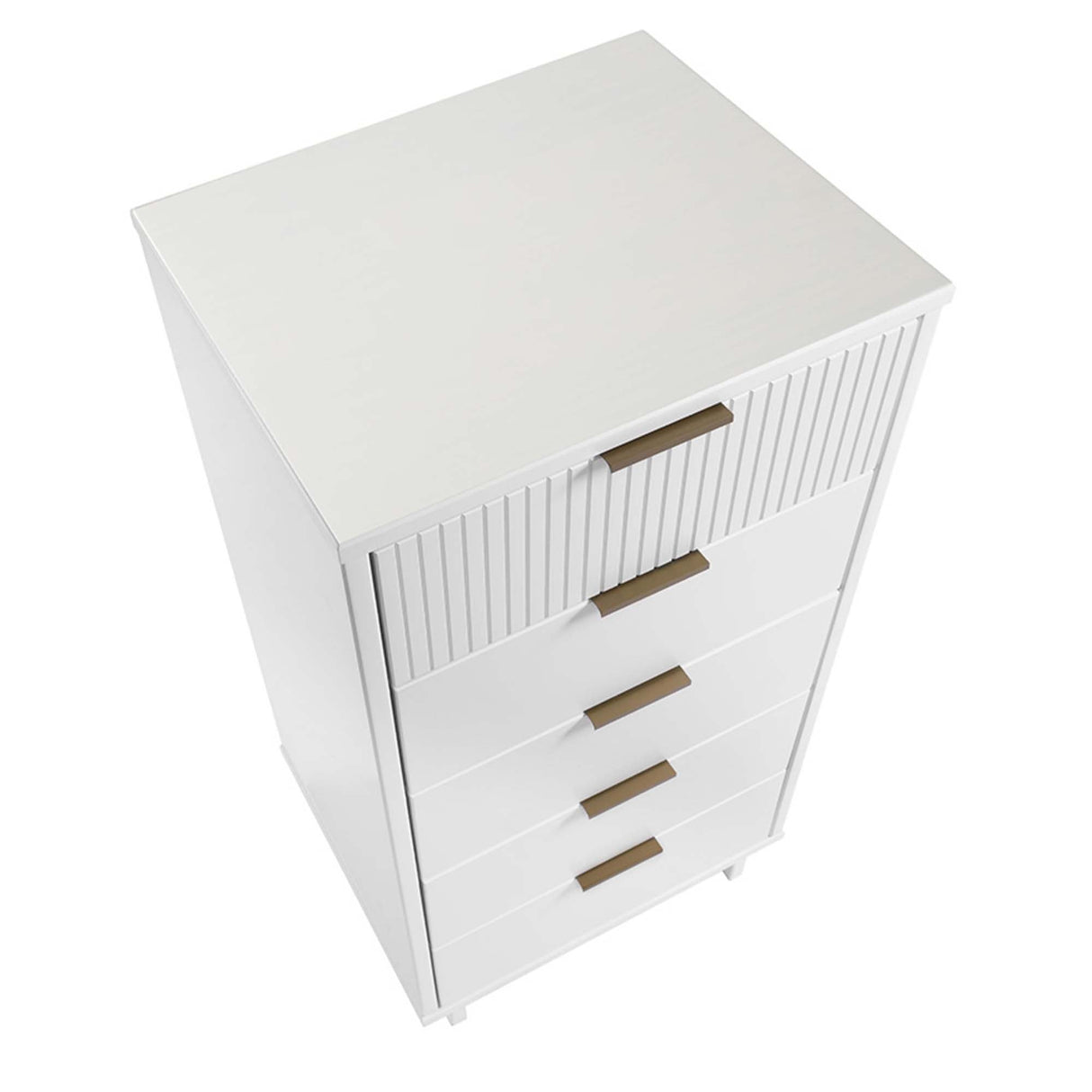Granville Tall 23.62 Narrow Dresser in White by Manhattan Comfort at Eve Furniture
