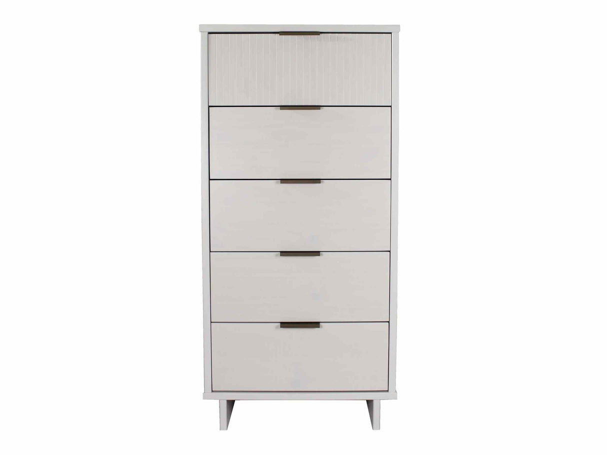 Granville Tall 23.62 Narrow Dresser in White by Manhattan Comfort at Eve Furniture