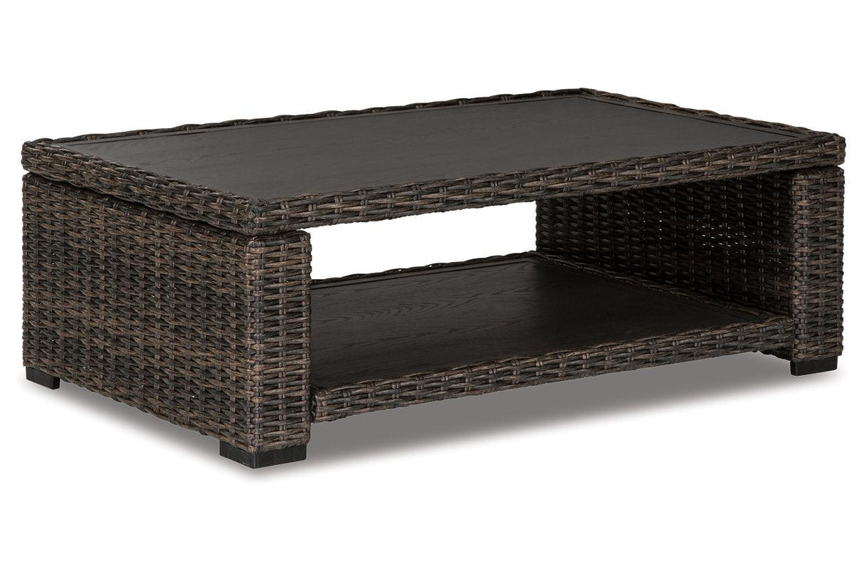 Grasson Lane Brown Coffee Table by Ashley at Eve Furniture