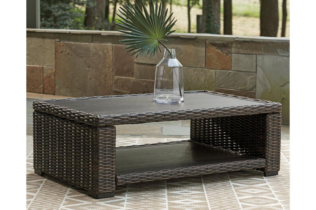 Grasson Lane Brown Coffee Table by Ashley at Eve Furniture