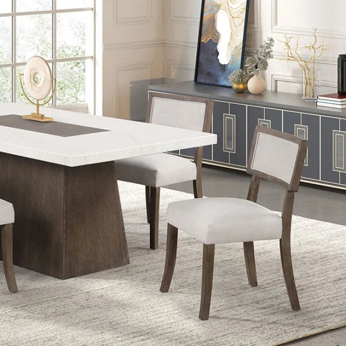 Grasten Dark Walnut 7-Piece Dining Room Set by Furniture of America at Eve Furniture