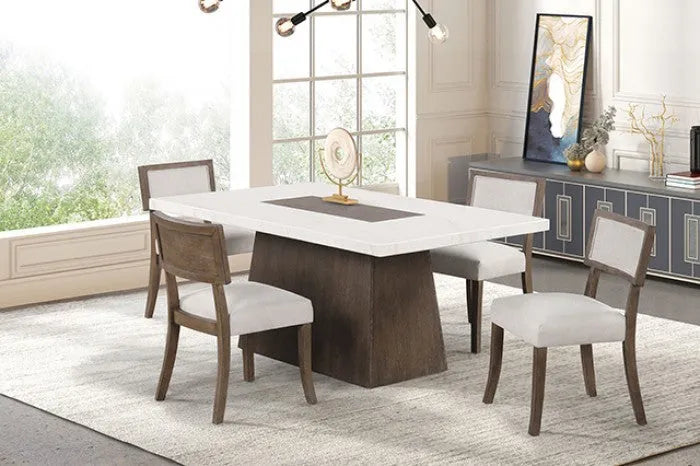 Grasten Dark Walnut 7-Piece Dining Room Set by Furniture of America at Eve Furniture
