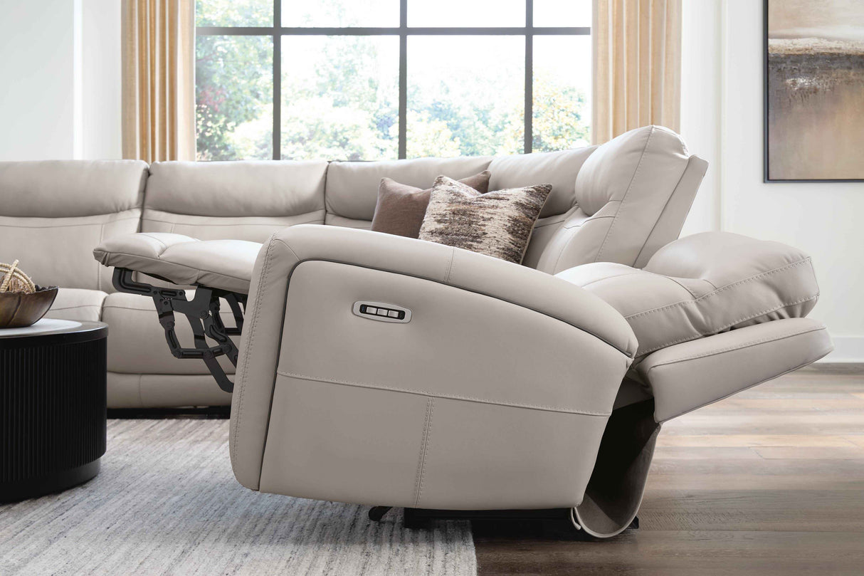 Gravier Gray 5-Piece Power Reclining Sectional