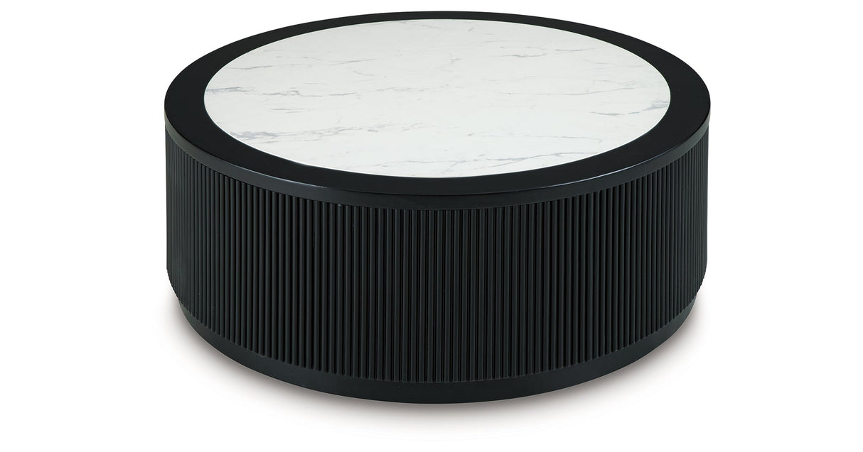 Grayman Black Coffee Table by Ashley at Eve Furniture