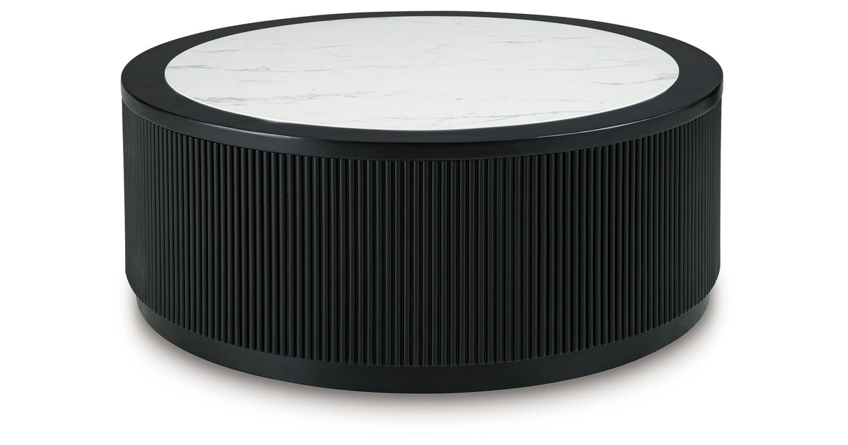 Grayman Black Coffee Table by Ashley at Eve Furniture