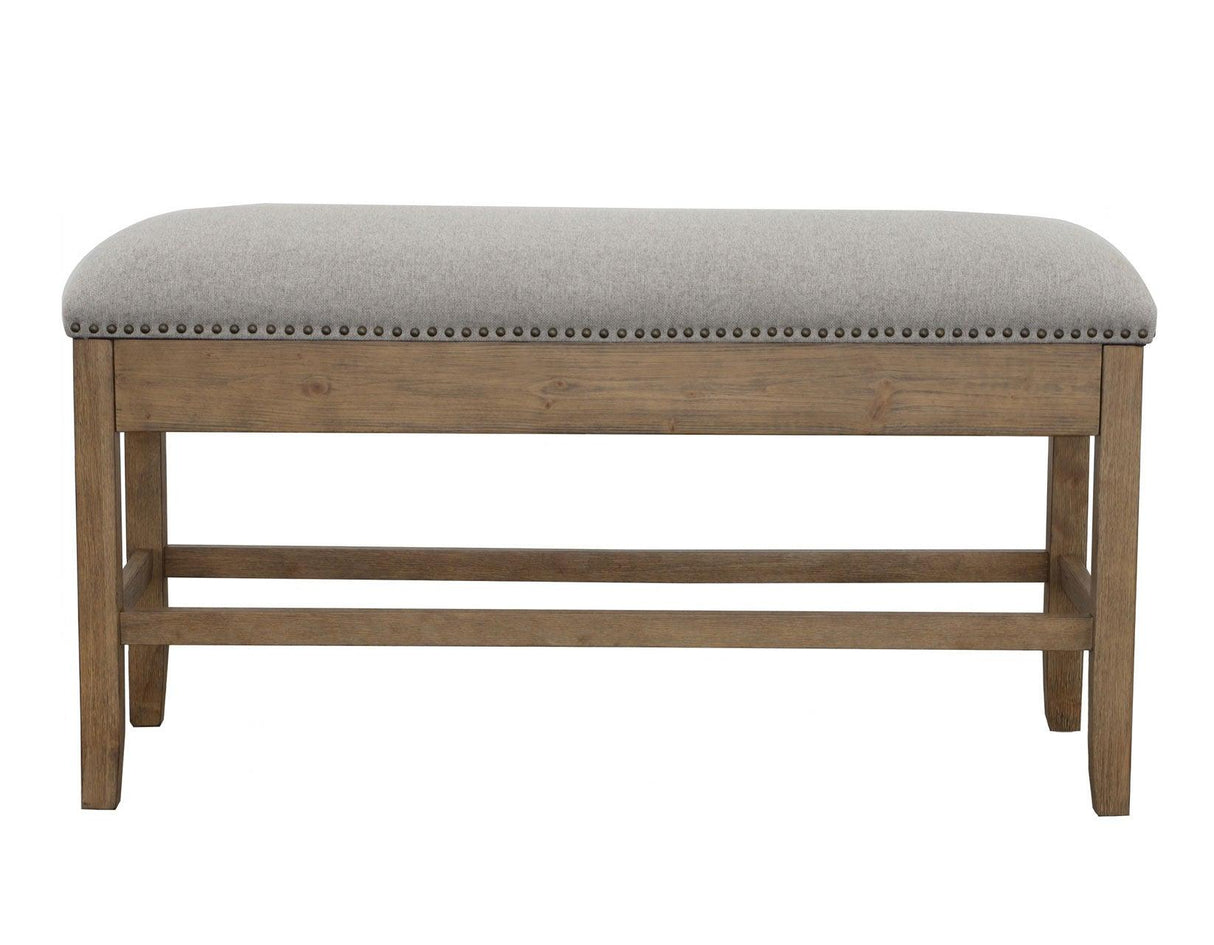 Grayson 24″ Counter Storage Bench w/Nailhead Trim by Steve Silver at Eve Furniture