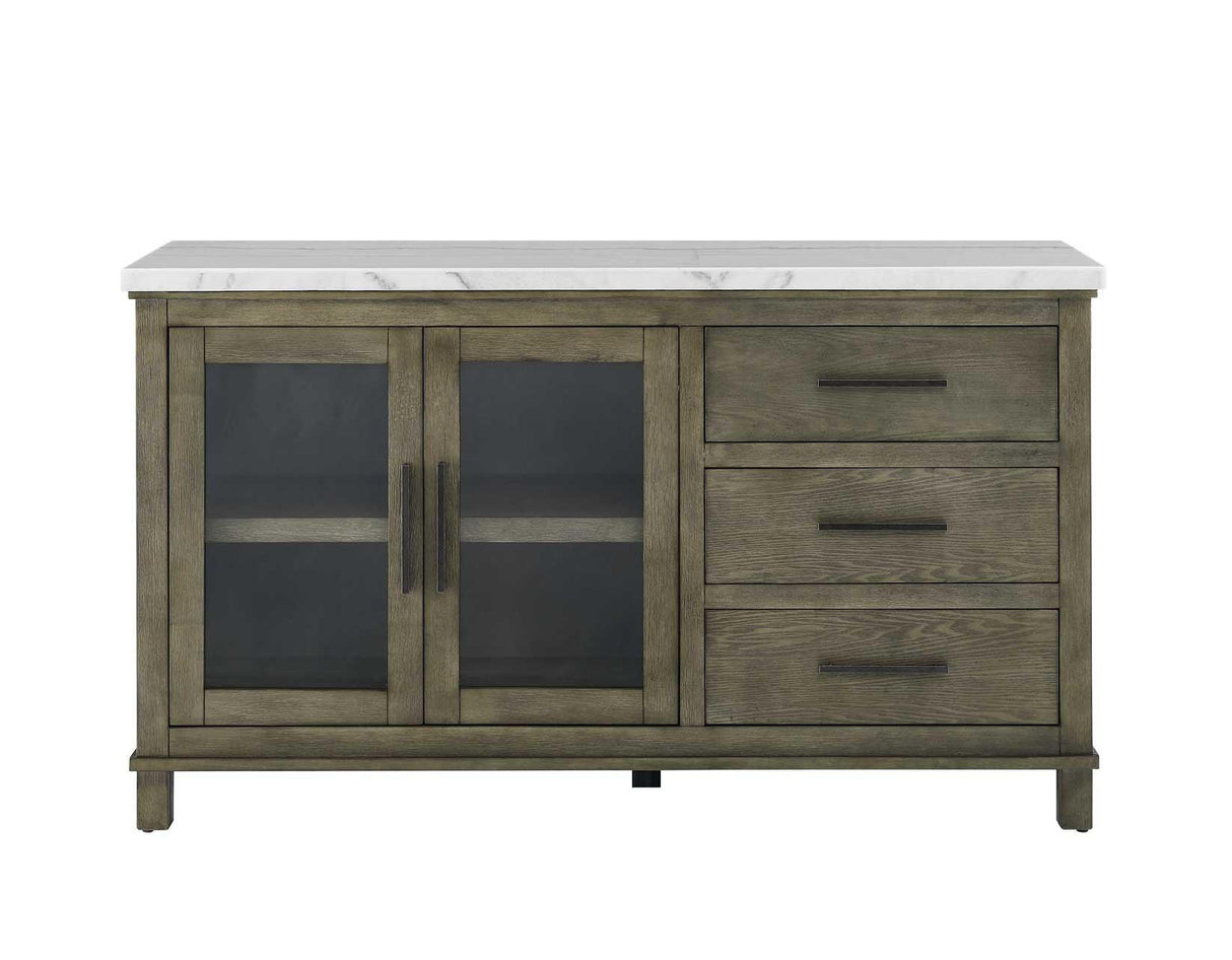 Grayson Server, White Marble Top by Steve Silver at Eve Furniture