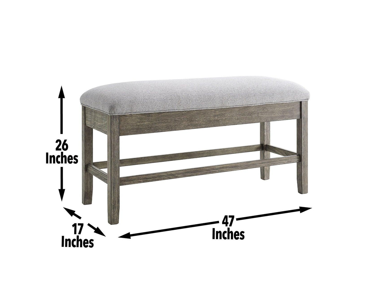 Grayson Storage Counter Bench by Steve Silver at Eve Furniture