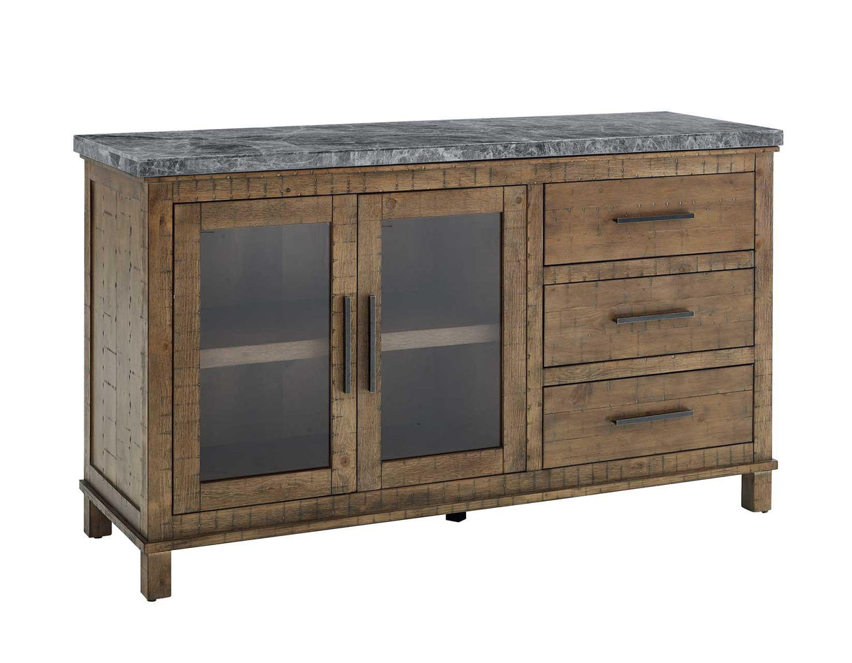 Grayson Gray Marble Top Server by Steve Silver at Eve Furniture