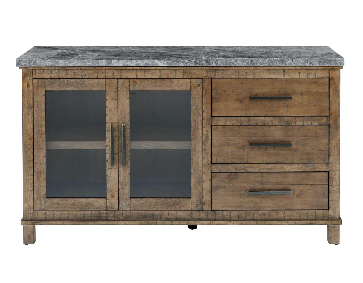 Grayson Gray Marble Top Server by Steve Silver at Eve Furniture