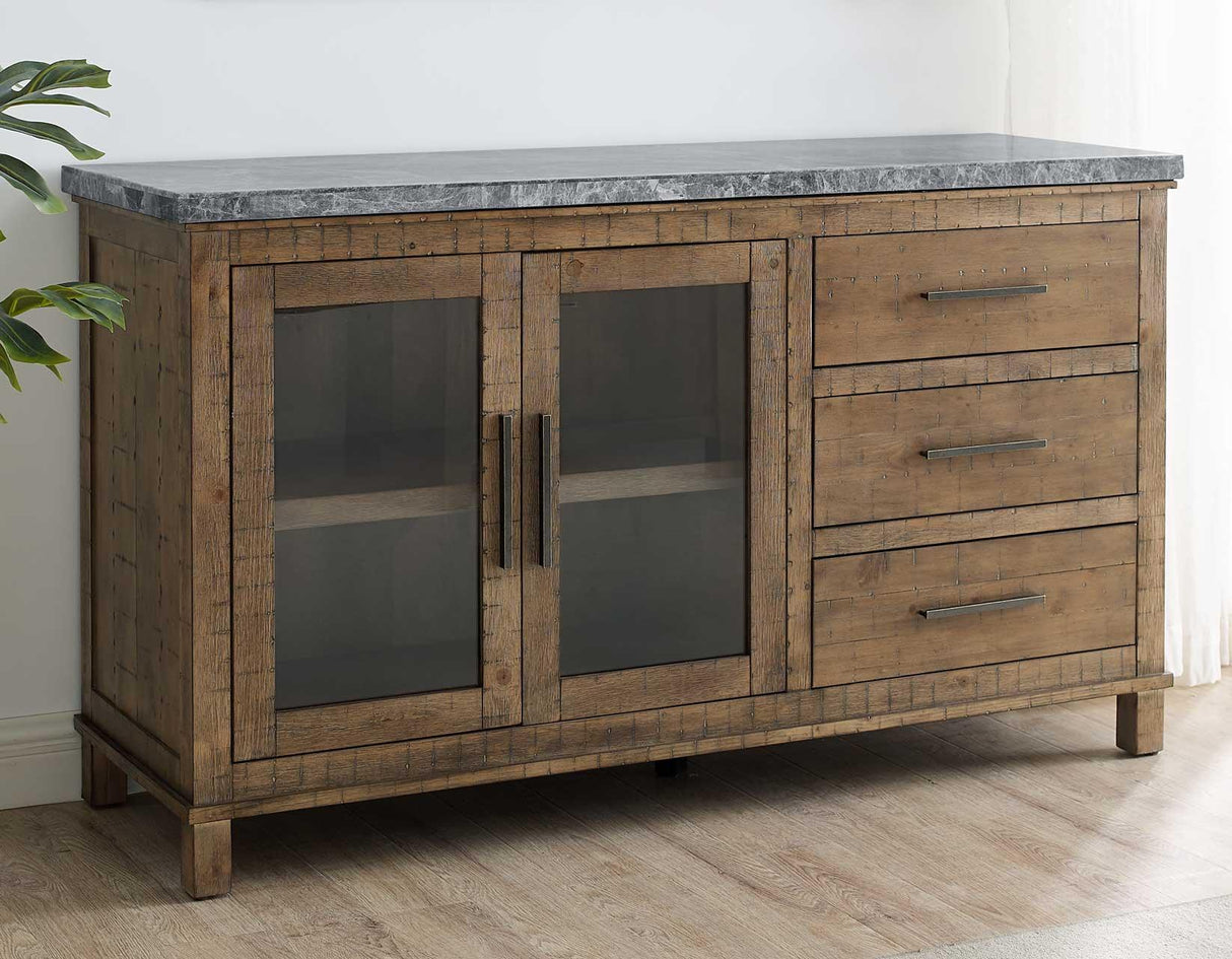 Grayson Gray Marble Top Server by Steve Silver at Eve Furniture