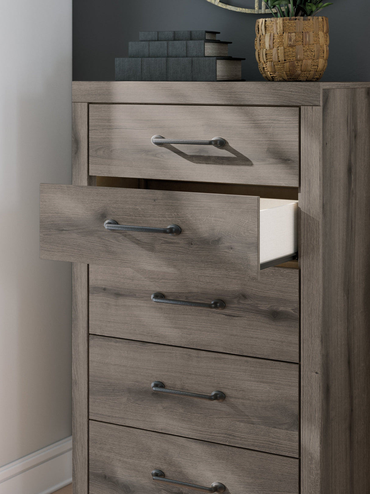 Graystorm Brown Gray Chest of Drawers by Ashley at Eve Furniture