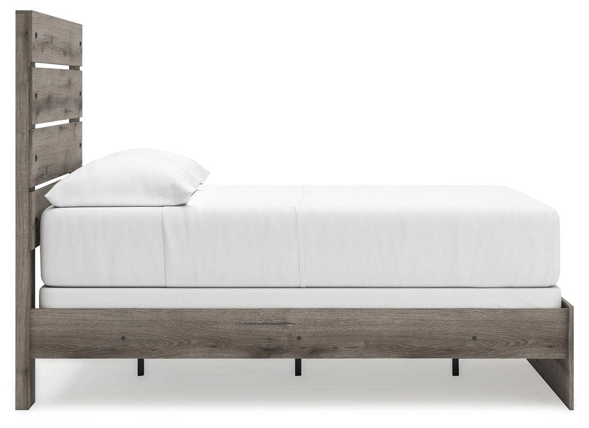 Graystorm Brown Gray Full Panel Bed by Ashley at Eve Furniture