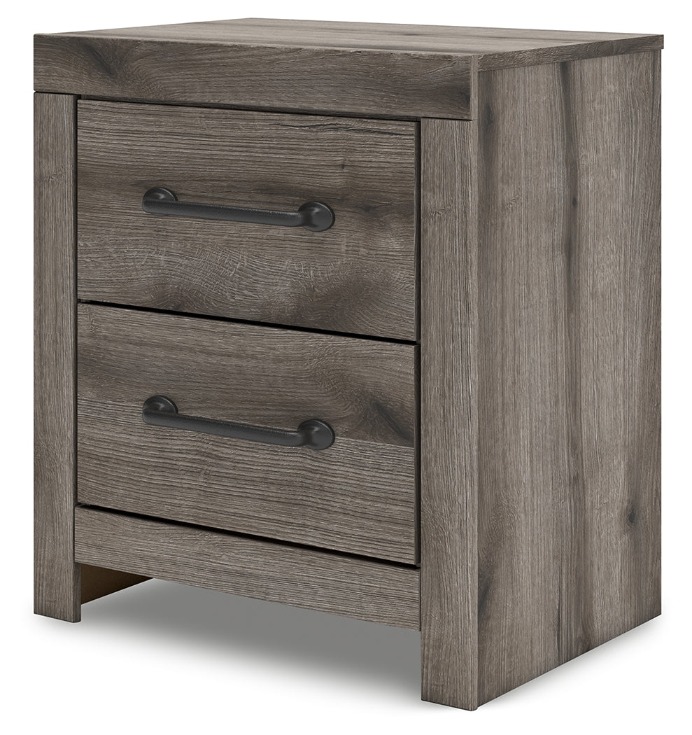 Graystorm Brown Gray Nightstand by Ashley at Eve Furniture