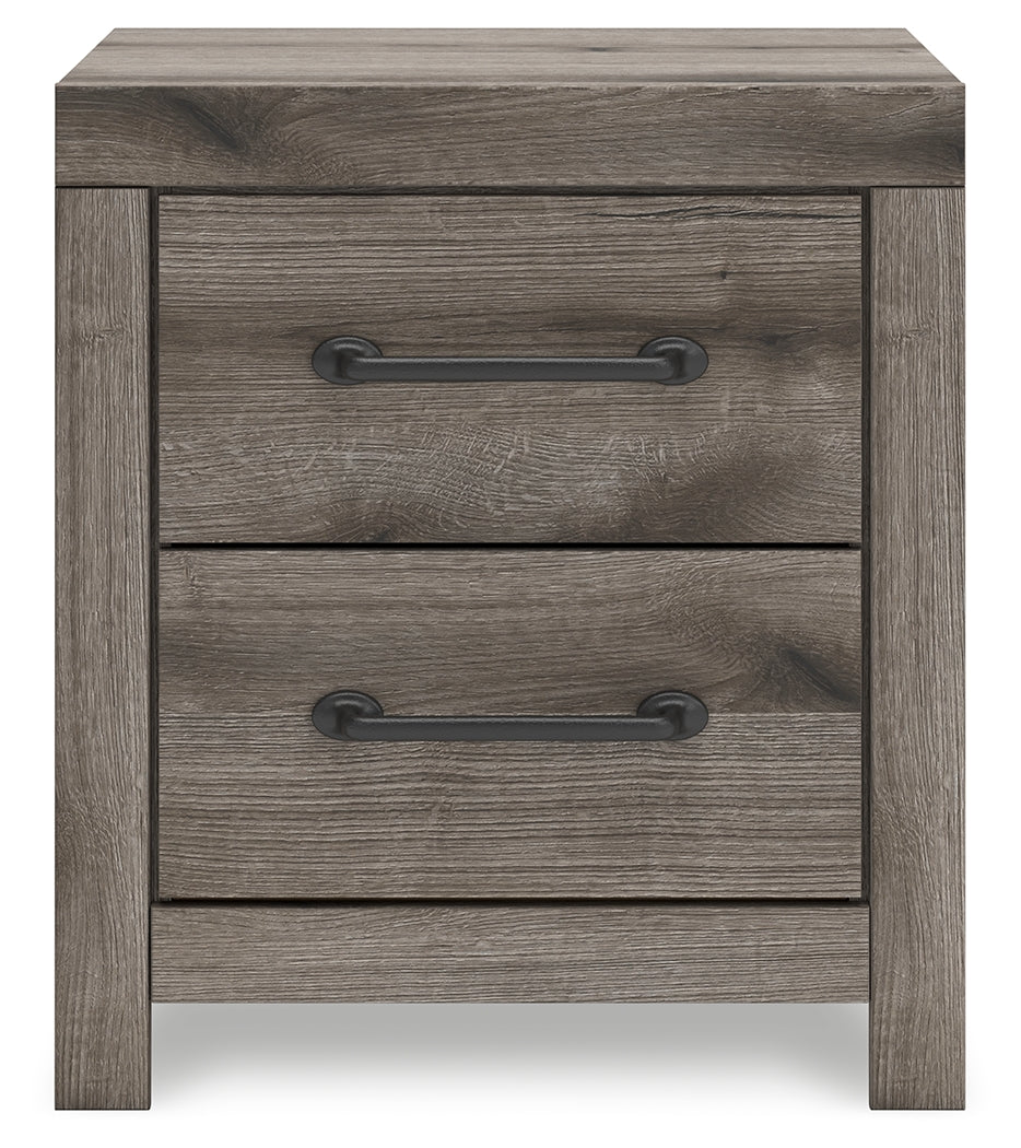 Graystorm Brown Gray Nightstand by Ashley at Eve Furniture